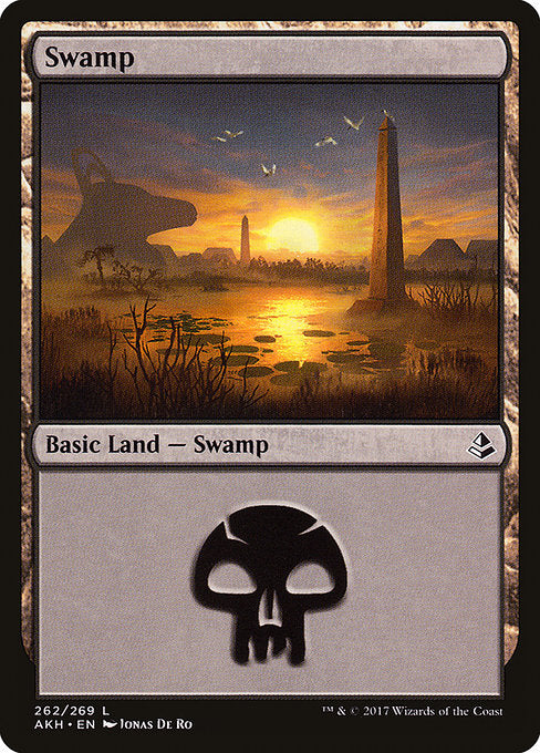 【Foil】【EN】沼/Swamp [AKH] 無C No.262