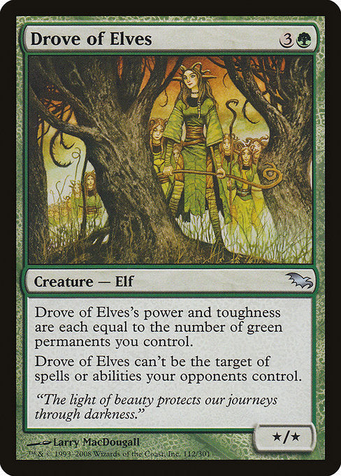 【EN】エルフの集団/Drove of Elves [SHM] 緑U No.112