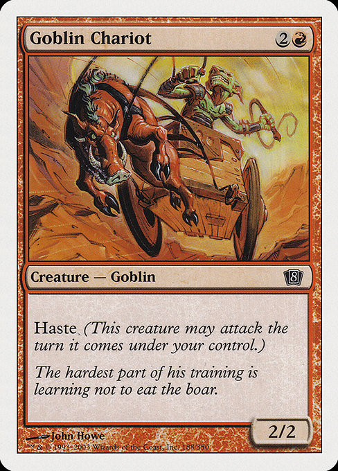 【EN】ゴブリンの戦車/Goblin Chariot [8ED] 赤C No.188