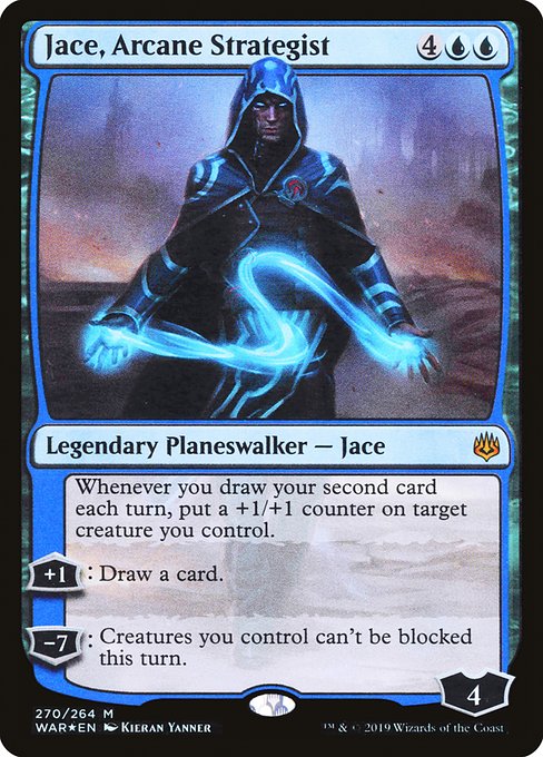 【Foil】【EN】秘儀の策士、ジェイス/Jace, Arcane Strategist [WAR] 青M No.270