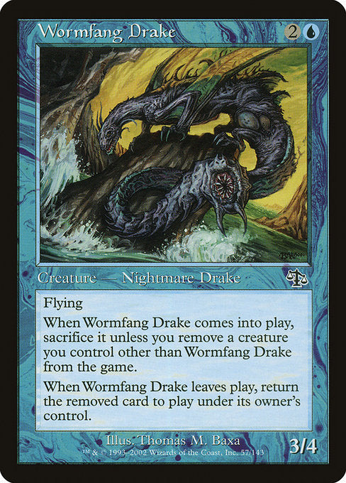 【Foil】【EN】寄生牙のドレイク/Wormfang Drake [JUD] 青C No.57