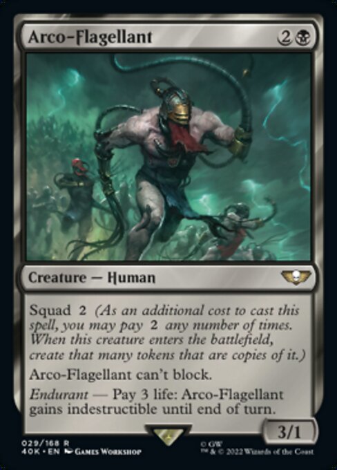 【Foil】【EN】Arco-Flagellant [40K] 黒R No.29★