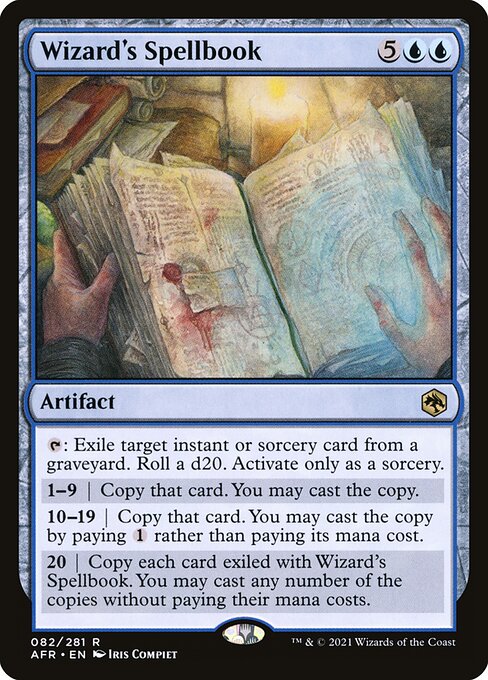 【Foil】【EN】ウィザードの呪文書/Wizard's Spellbook [AFR] 茶R No.82
