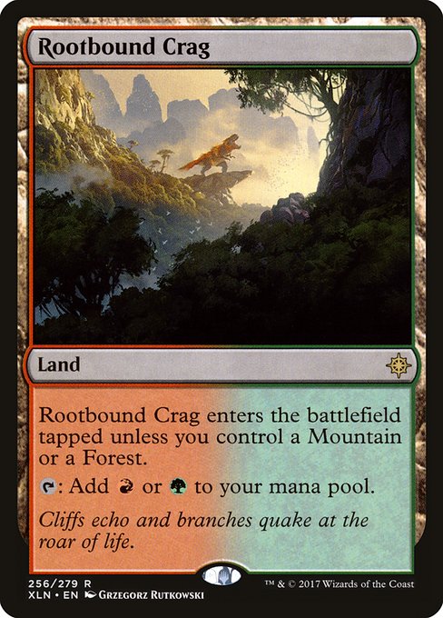 【EN】根縛りの岩山/Rootbound Crag [XLN] 無R No.256
