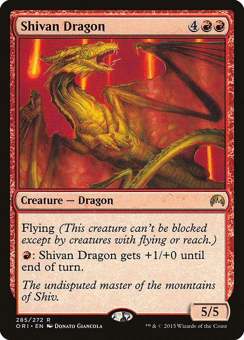 【EN】シヴ山のドラゴン/Shivan Dragon [ORI] 赤R No.285