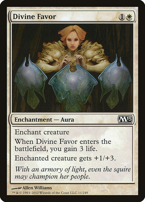 【Foil】【EN】神聖なる好意/Divine Favor [M13] 白C No.11