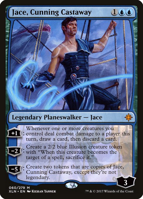 【Foil】【EN】狡猾な漂流者、ジェイス/Jace, Cunning Castaway [XLN] 青M No.60