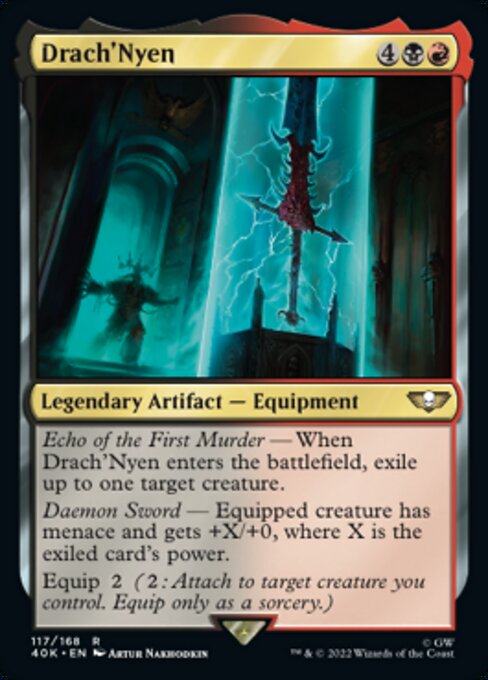 【Foil】【EN】Drach'Nyen [40K] 茶R No.117★