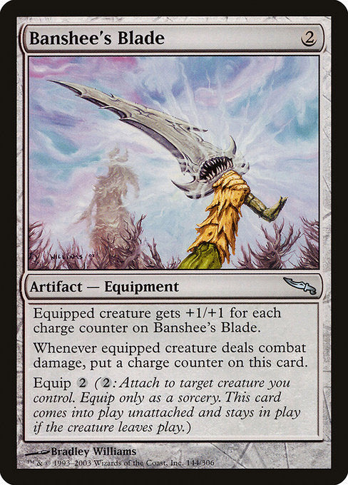 【Foil】【EN】バンシーの刃/Banshee's Blade [MRD] 茶U No.144