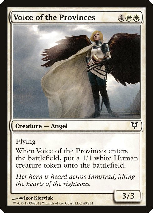 【Foil】【EN】州民の声/Voice of the Provinces [AVR] 白C No.40