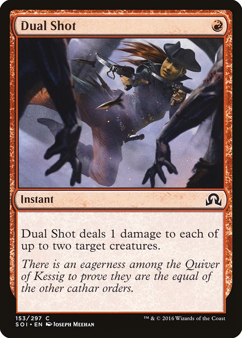【Foil】【EN】両手撃ち/Dual Shot [SOI] 赤C No.153