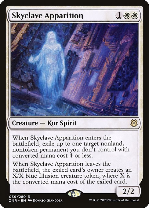 【Foil】【EN】スカイクレイブの亡霊/Skyclave Apparition [ZNR] 白R No.39