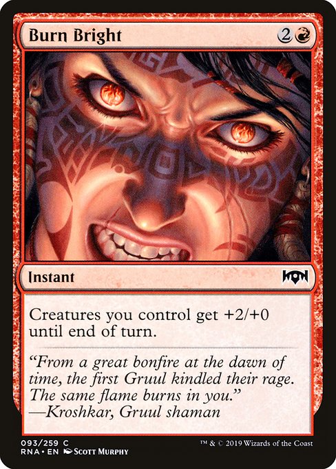【Foil】【EN】燃えさかる炎/Burn Bright [RNA] 赤C No.93