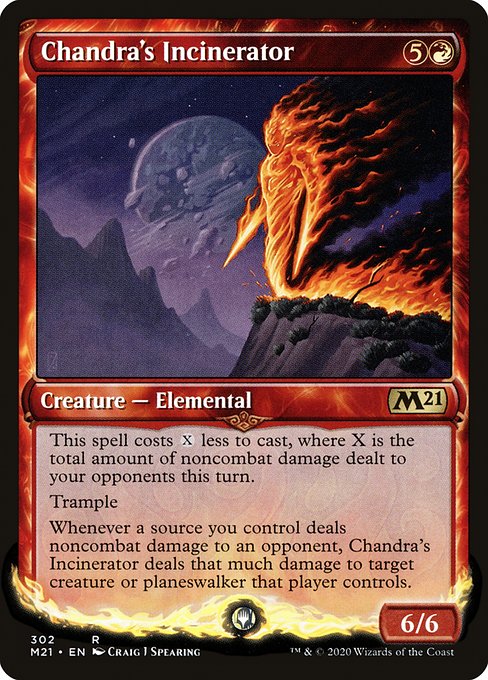 【Foil】【EN】チャンドラの焼却者/Chandra's Incinerator [M21] 赤R No.302