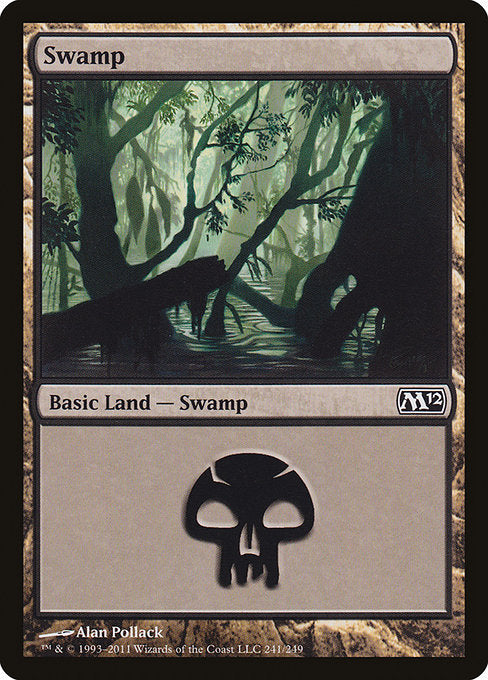 【Foil】【EN】沼/Swamp [M12] 無C No.241