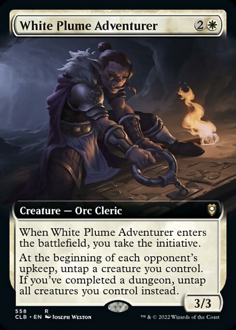 【EN】白羽山の冒険者/White Plume Adventurer [CLB] 白R No.558