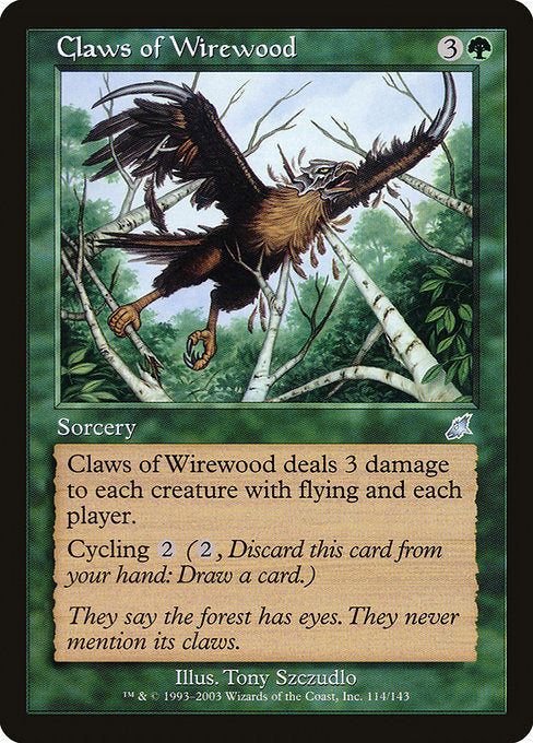 【EN】ワイアウッドのかぎ爪/Claws of Wirewood [SCG] 緑U No.114
