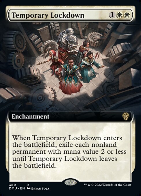 【Foil】【EN】一時的封鎖/Temporary Lockdown [DMU] 白R No.389