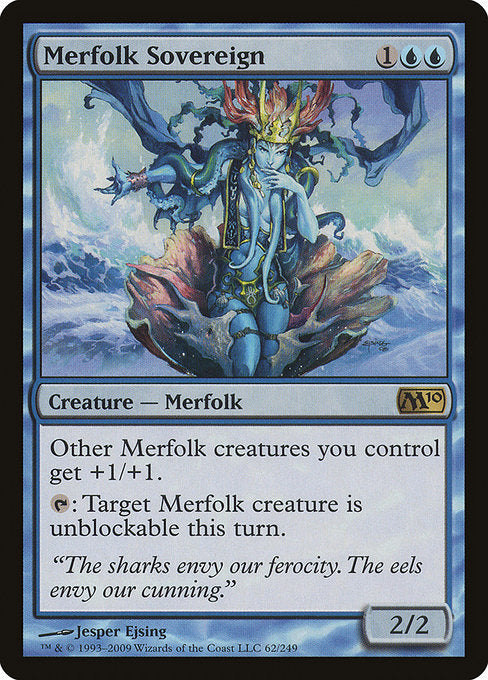 【EN】マーフォークの君主/Merfolk Sovereign [M10] 青R No.62