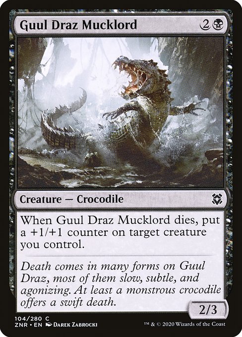 【EN】グール・ドラズの泥王/Guul Draz Mucklord [ZNR] 黒C No.104