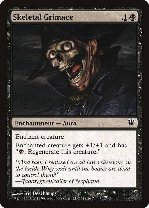 【Foil】【EN】骸骨の渋面/Skeletal Grimace [ISD] 黒C No.116