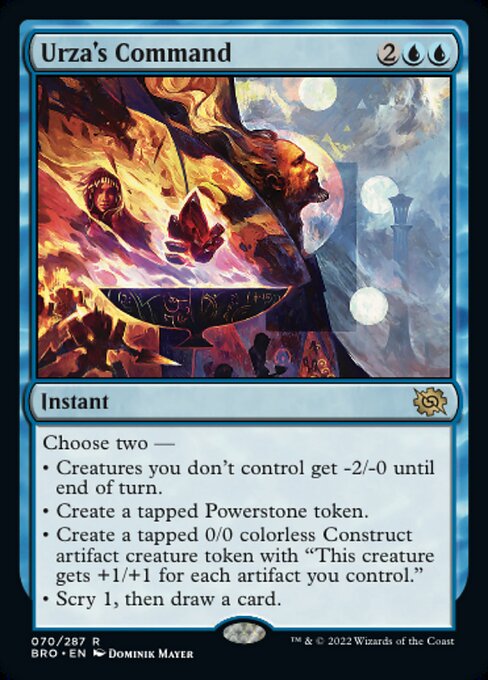 【Foil】【EN】ウルザの命令/Urza's Command [BRO] 青R No.70