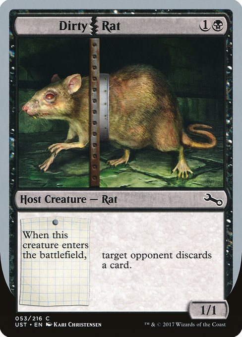 【Foil】【EN】Dirty Rat [UST] 黒C No.53