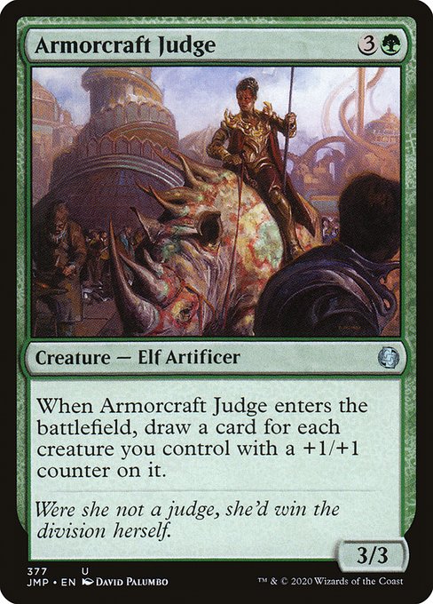 【EN】鎧作りの審判者/Armorcraft Judge [JMP] 緑U No.377
