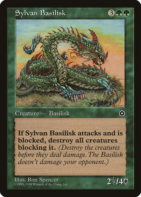 【EN】森のバジリスク/Sylvan Basilisk [P02] 緑R No.146