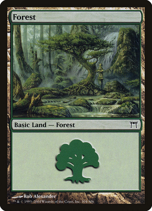 【Foil】【EN】森/Forest [CHK] 無C No.304