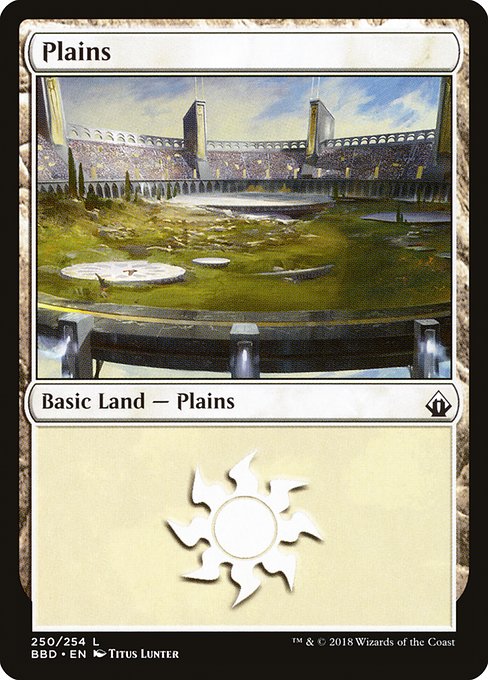 【Foil】【EN】平地/Plains [BBD] 無C No.250