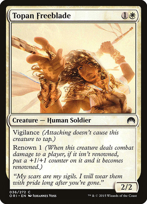 【EN】トーパの自由刃/Topan Freeblade [ORI] 白C No.36