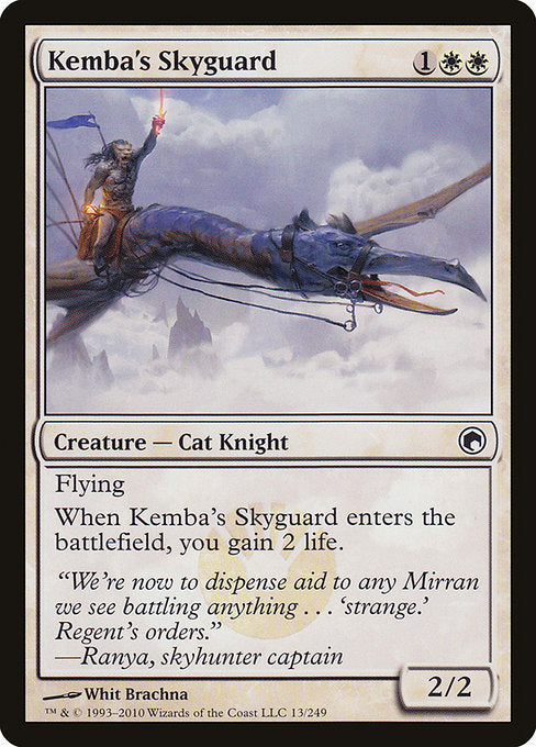 【Foil】【EN】ケンバの空護衛/Kemba's Skyguard [SOM] 白C No.13