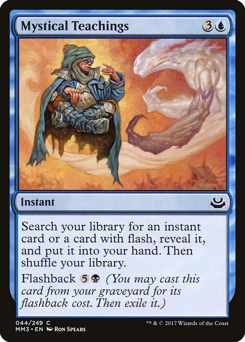 【Foil】【EN】神秘の指導/Mystical Teachings [MM3] 青C No.44