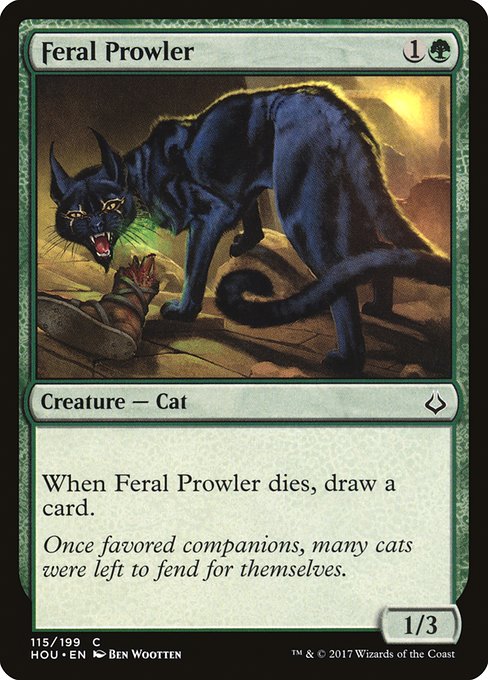 【EN】残忍な野猫/Feral Prowler [HOU] 緑C No.115