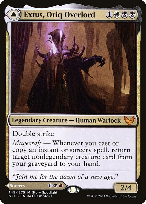 【Foil】【EN】Extus, Oriq Overlord // Awaken the Blood Avatar [STX] 混M No.149