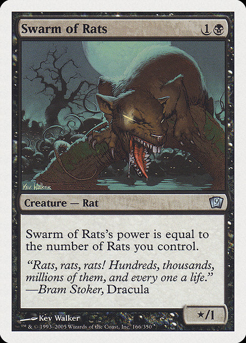 【EN】ネズミの大群/Swarm of Rats [9ED] 黒U No.166