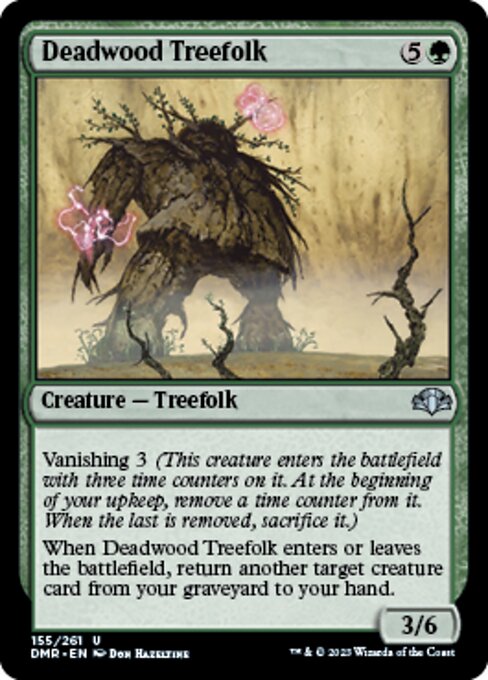 【EN】デッドウッドのツリーフォーク/Deadwood Treefolk [DMR] 緑U No.155