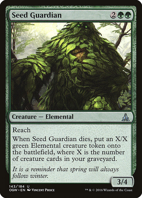 【Foil】【EN】種子の守護者/Seed Guardian [OGW] 緑U No.143