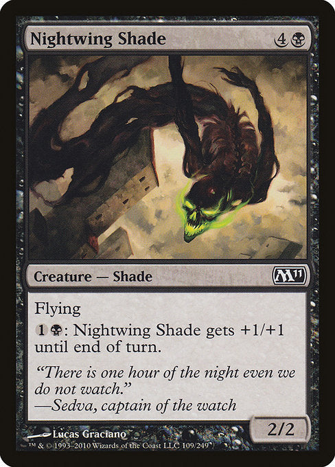 【Foil】【EN】夜翼の影/Nightwing Shade [M11] 黒C No.109