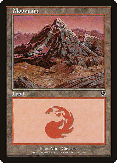 【Foil】【EN】山/Mountain [INV] 無C No.343