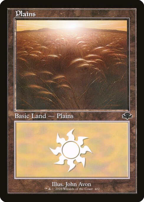 【Foil】【EN】平地/Plains [DMR] 無C No.402