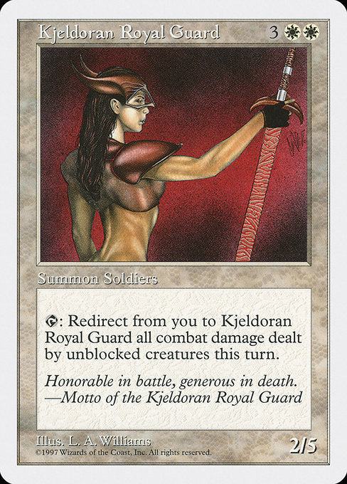 【EN】キイェルドーの近衛隊/Kjeldoran Royal Guard [5ED] 白R No.44