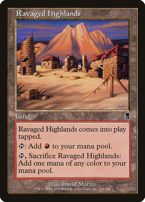 【EN】荒らされた高地/Ravaged Highlands [ODY] 無C No.324