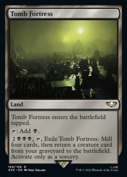 【Foil】【EN】Tomb Fortress [40K] 無R No.168★