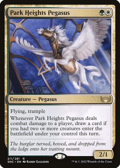 【Foil】【EN】高街のペガサス/Park Heights Pegasus [SNC] 金R No.211