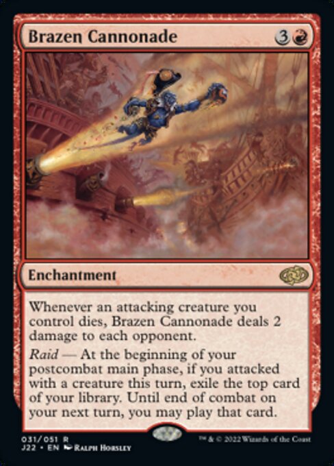 【EN】Brazen Cannonade [J22] 赤R No.31