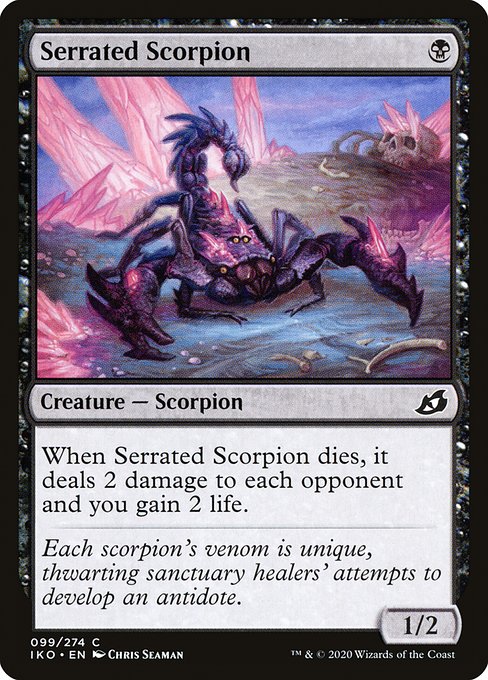【EN】鋸刃蠍/Serrated Scorpion [IKO] 黒C No.99