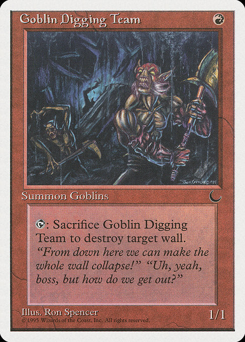 【EN】ゴブリン穴掘り部隊/Goblin Digging Team [CHR] 赤C No.49