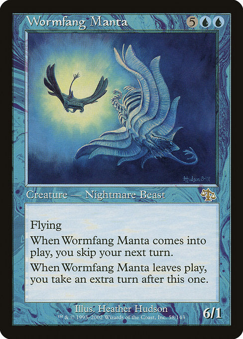 【Foil】【EN】寄生牙のマンタ/Wormfang Manta [JUD] 青R No.58